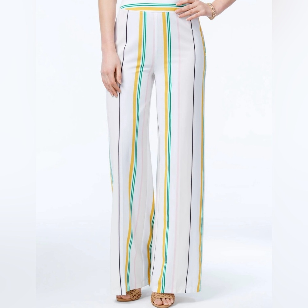 XOXO White Striped Wide Leg Pants NEW WITHOUT TAGS